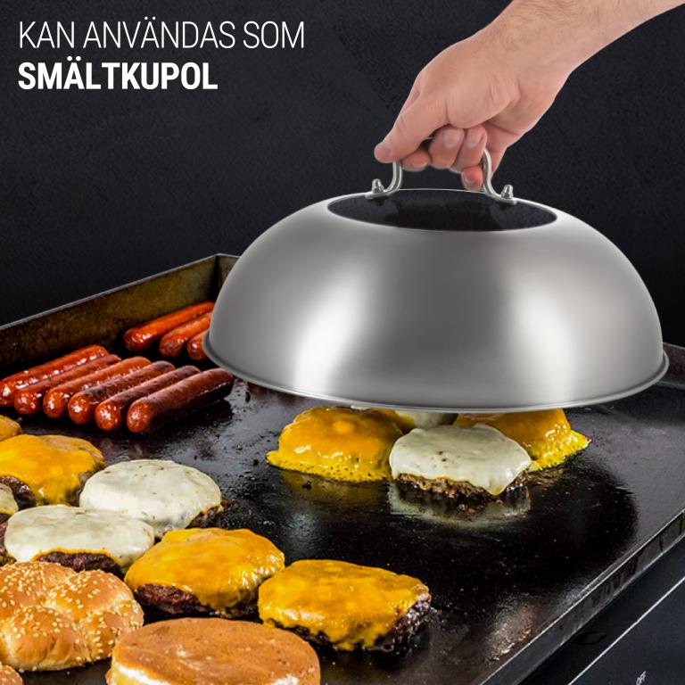 Yosukata 29 cm Woklock (rostfritt stål, insats av härdat glas)