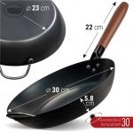 Small Yosukata 30 cm Stekpanna i svart kolstål (Förvärmd)