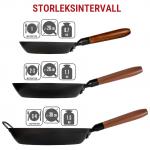 Small Yosukata 30 cm Stekpanna i svart kolstål (Förvärmd)